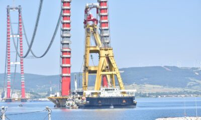 1915 Çanakkale Köprüsü’nün ilk tabliye bloğu yerleştirildi