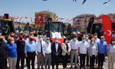 22 milyonluk yeni iş makineleri, Aydınlıların hizmetine sunuldu