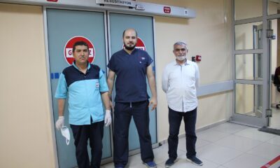 6’ncı kattan düşen çocuğu hayata bağlamıştı, dededen doktora teşekkür ziyareti