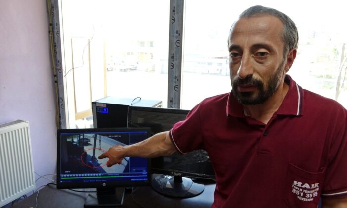 7 kişinin yaralandığı kazanın tanığının şok geçirmesi güvenlik kamerasına yansıdı