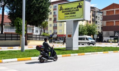 7’den 70’e bisiklet kullanan ilçede kazalara dikkat çekildi