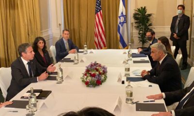 ABD Dışişleri Bakanı Blinken, İsrailli mevkidaşı Lapid ile bir araya geldi