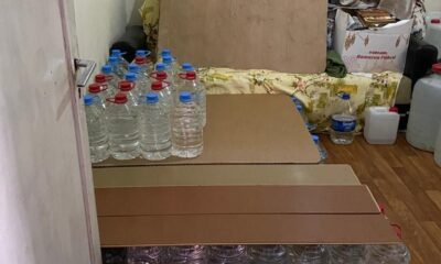 Adana’da bin 265 litre sahte içki ele geçirildi