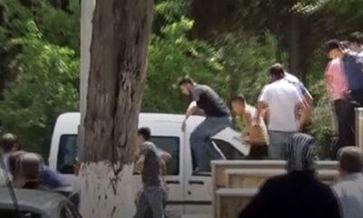 Adli Tıp önünde gazeteciye çirkin saldırı