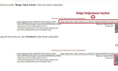ADÜ’de E-Devlet üzerinden ’belge doğrulama hizmeti’ başladı