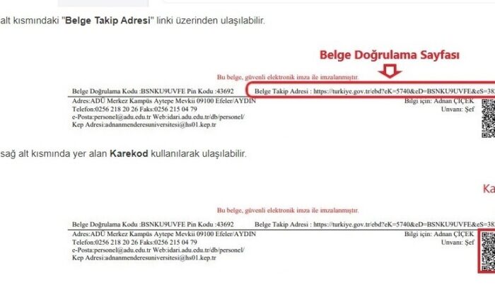 ADÜ’de E-Devlet üzerinden ’belge doğrulama hizmeti’ başladı