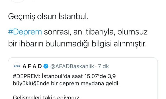 AFAD’tan deprem açıklaması