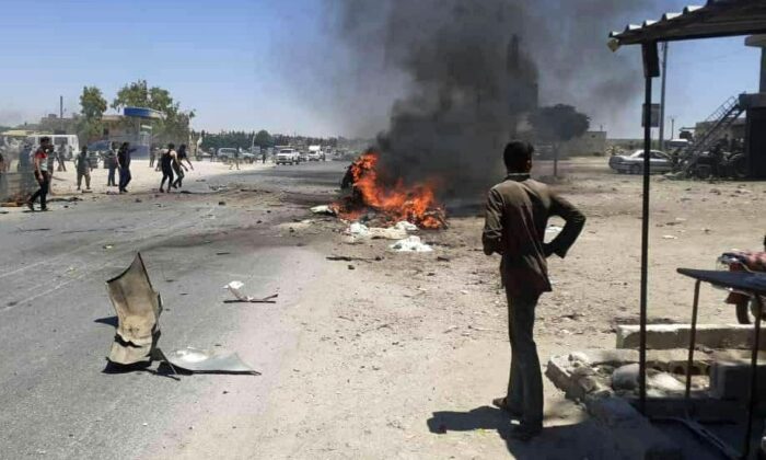 Afrin’de bombalı araç patladı: 1 kişi öldü, 2 sivil yaralandı