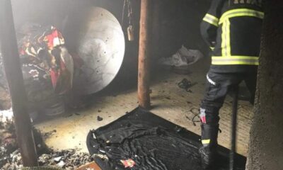 Afyon’da ev yangını