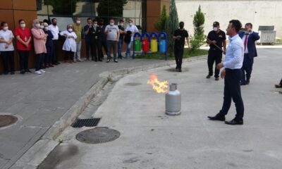 Ağız ve Diş Hastanesi personeline deprem ve yangın tatbikatı