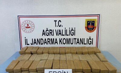 Ağrı’da 51 kilogram eroin ele geçirildi