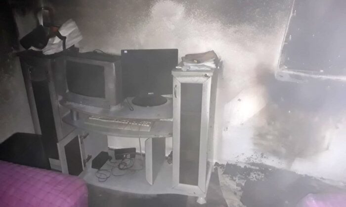 Ağrı’da bir evde çıkan yangın paniğe neden oldu