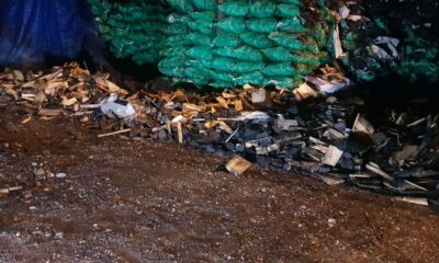 Ağrı’da kömür deposunda çıkan yangında kundaklama şüphesi