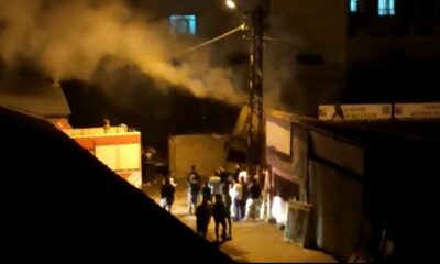 Ağrı’da kömür deposunda yangın