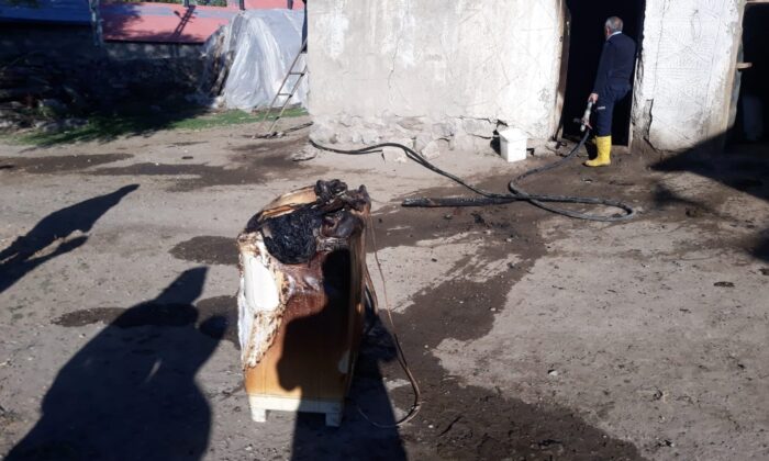 Ağrı’da korkutan yangın