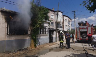 Ailesinden miras kalan evi yaktığı iddia edildi