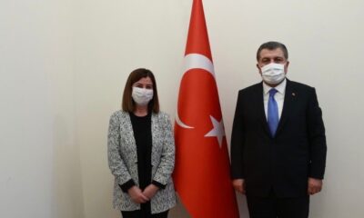 AK Parti Edirne Milletvekili Fatma Aksal Sağlık Bakanı Fahrettin Koca ile görüştü