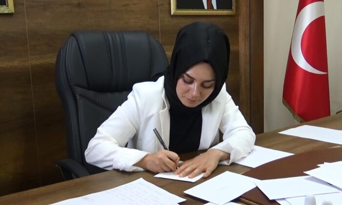 AK Parti Yenişehir ilçe Başkanlığından, ’Gönül seferberliği’ne 21 bin mektup ile destek