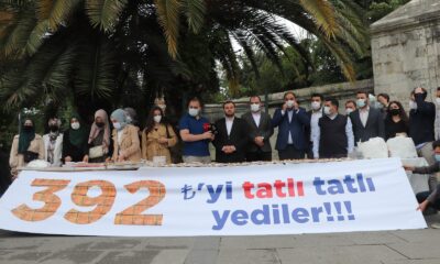 AK Parti’li gençlerden İBB’ye ’baklavalı’ protesto
