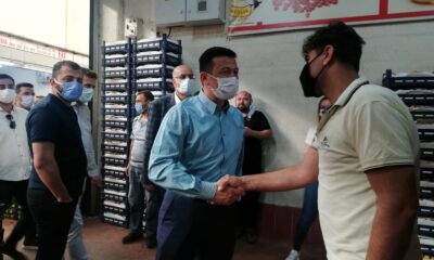 AK Parti’li Hamza Dağ, hal esnafını ziyaret etti