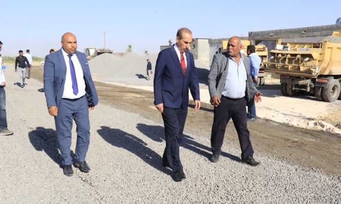 Akçakale’nin en büyük grup yolu asfaltlandı