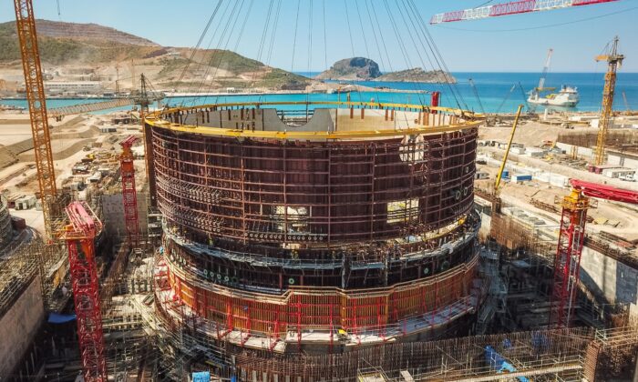 Akkuyu NGS’nin 1’inci güç ünitesinde iç koruma binasının üçüncü katmanı kuruldu