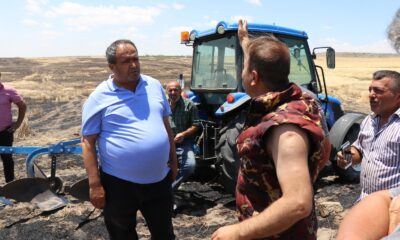 Aksaray’da hasada günler kala 250 dekarlık arpa tarlası kül oldu