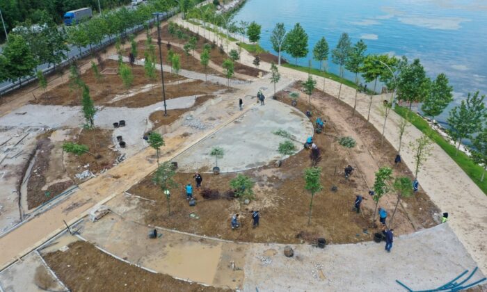 Aktif Park şekillenmeye başladı