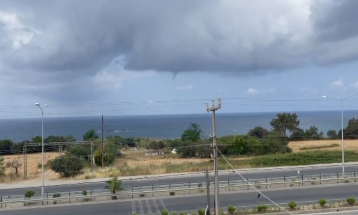 Alanya açıklarında hortum