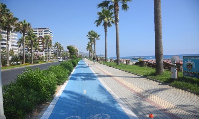 Alanya’da 30 km’lik bisiklet yolunda sona gelindi