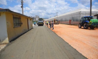 Alanya’da yollarda yeni beton yol uygulaması