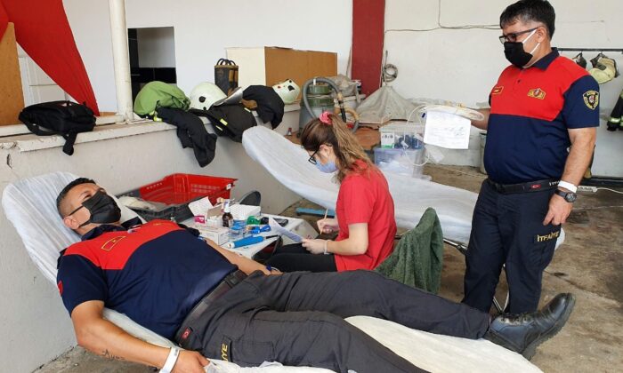 Alev savaşçılarının kan bağışları sürüyor