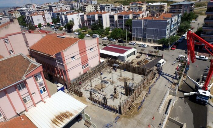 Aliağa Devlet Hastanesi ek poliklinik binasının temeli atıldı