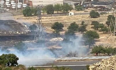 Aliağa’da 3 ayrı noktada çıkan otluk yangınları söndürüldü