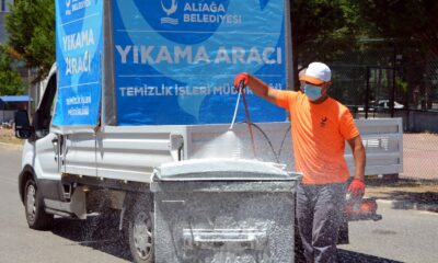 Aliağa’da çevre temizliği için yoğun mesai