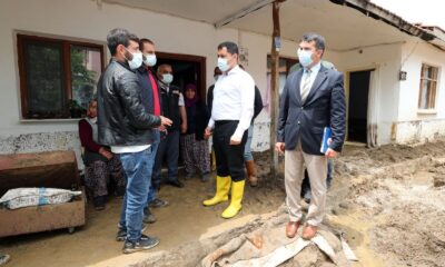 Amasya’da sel ev ve ahırlara zarar verdi