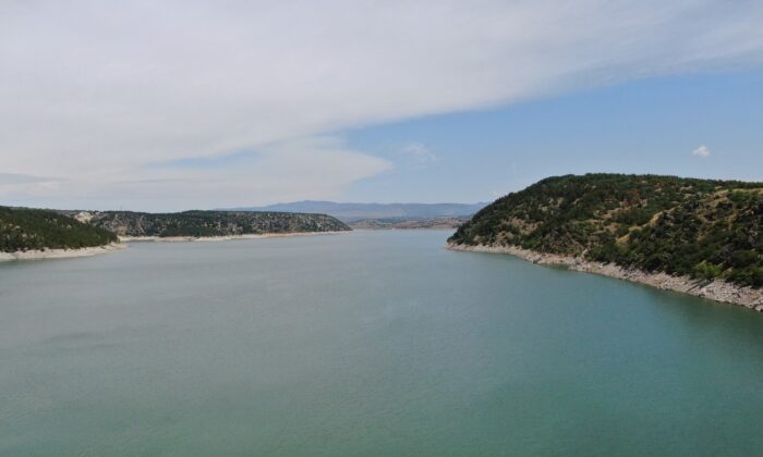 Ankara barajlarının doluluk oranı havadan görüntülendi