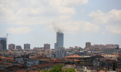 Ankara’da 35 katlı bir binada yangın çıktı