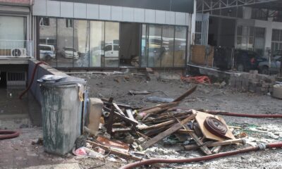 Ankara’da iş yerlerini su bastı, araçlar suya gömüldü