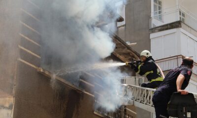 Antalya’da metruk bina bir haftada 3 kez yandı