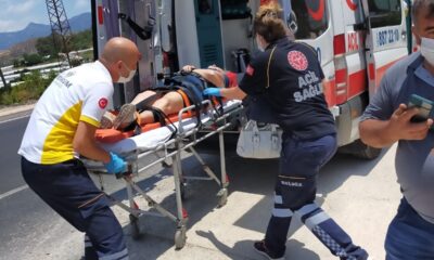 Antalya’da otomobil takla attı: 2 yaralı