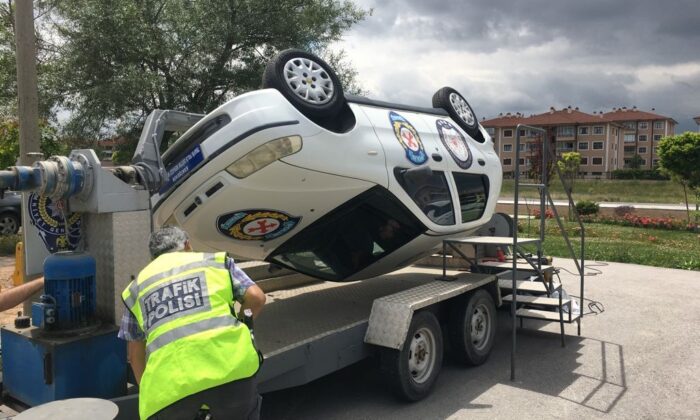 Araç sürücülerine simülatörlü bilgilendirme yapıldı