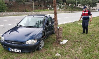 Aracının muayenesinden dönerken kaza yaptı: 1 yaralı