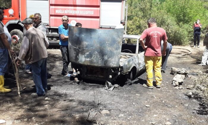 Araçta başladı ormana sıçradı