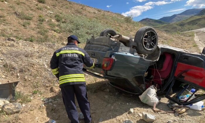 Aşkale’de trafik kazası: 1 yaralı