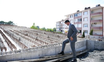 Ataevler köprüsünde çalışmalar hızla ilerliyor