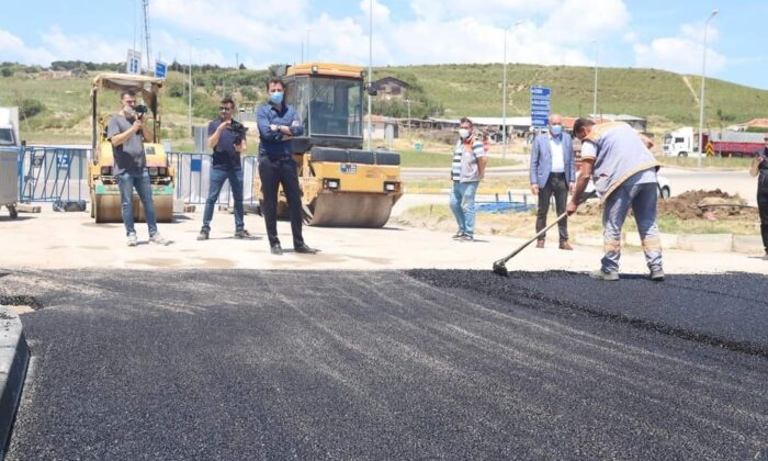 Atatürk Bulvarı asfaltlanıyor