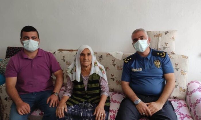 Atiye ninenin yardımına polis ekipleri yetişti