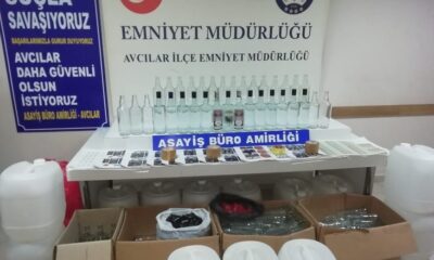 Avcılar’da kaçak içki imalathanesine baskın: 1 gözaltı