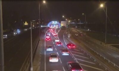 Avrasya Tüneli’nde araç yangını